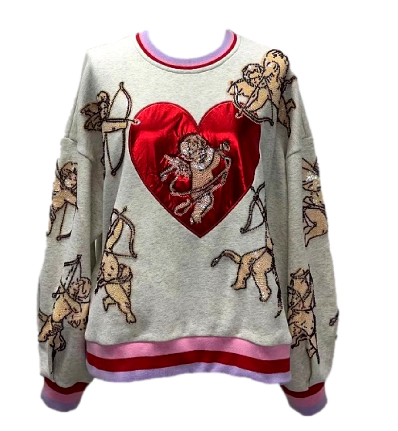 Grey Vintage Cupid Sweatshirt