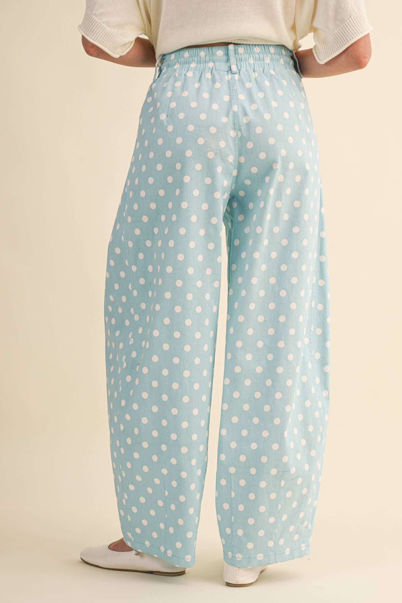 Polka Dot Pleated Pants