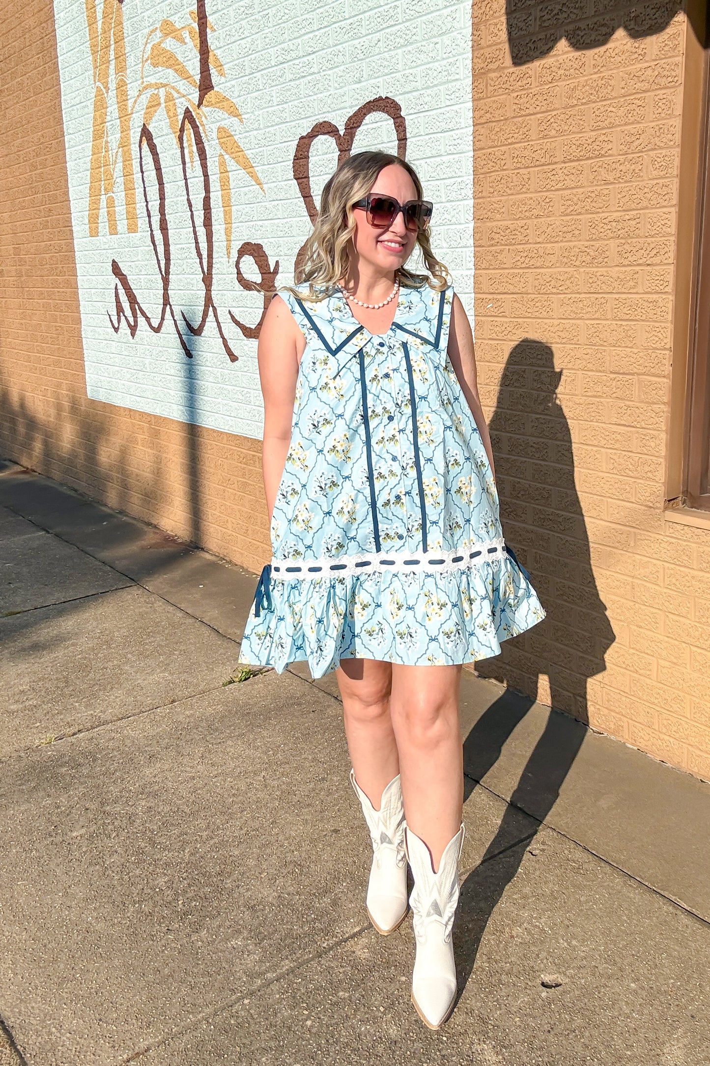 Springtime Serenade Floral Dress