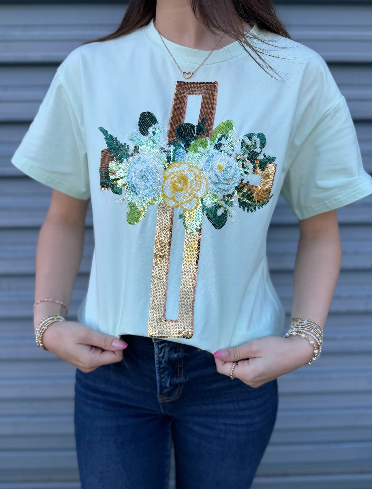 Golden Blooms tee