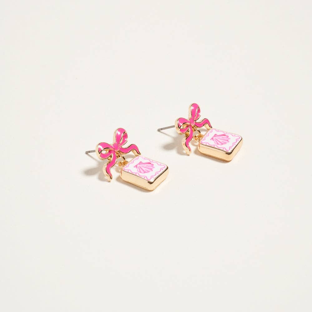 Coastal Beach Enamel Earrings