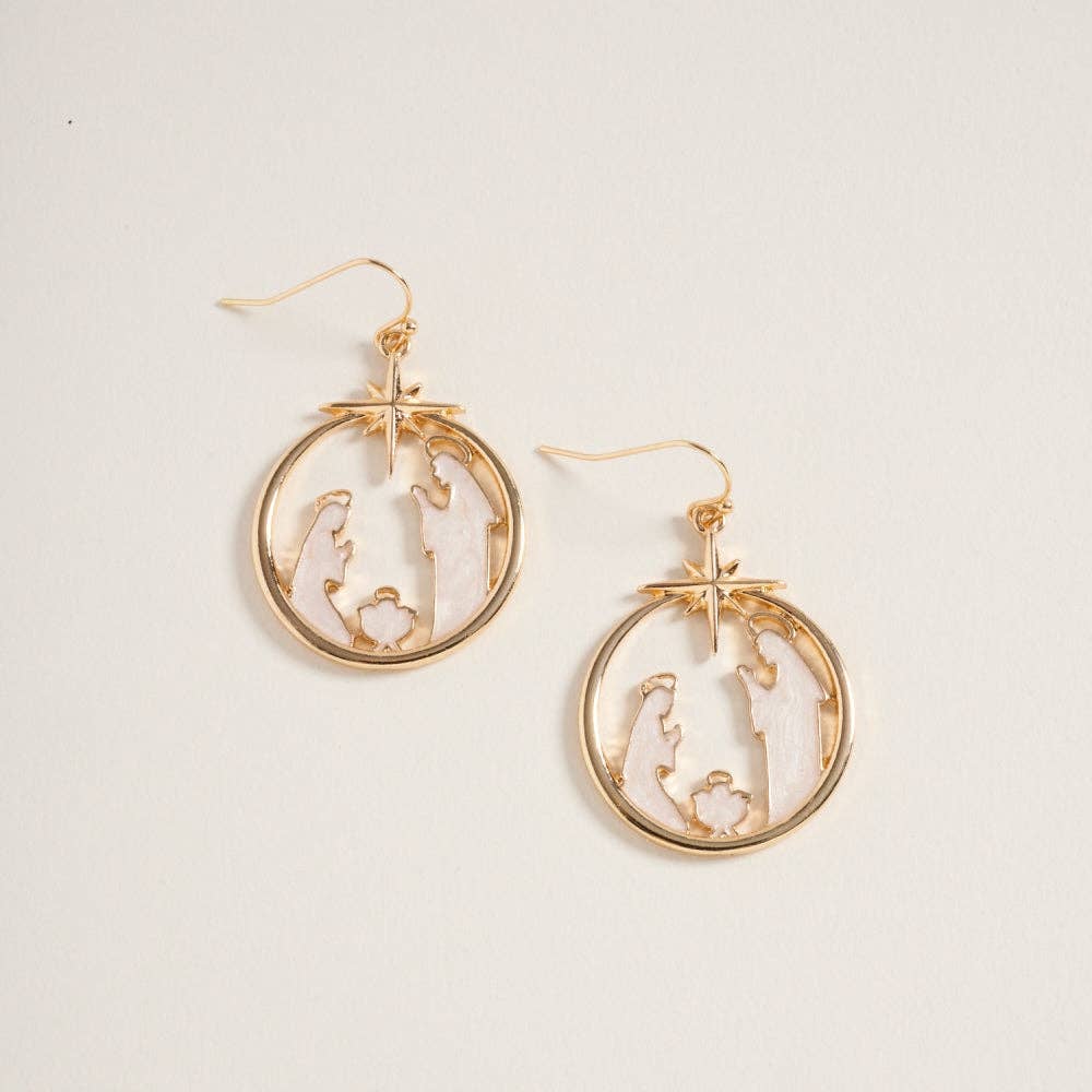 Christmas Nativity Ornament Earring