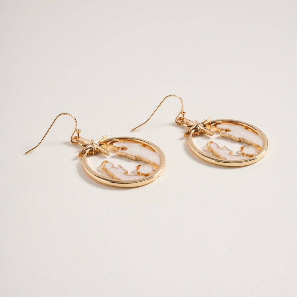 Christmas Nativity Ornament Earring