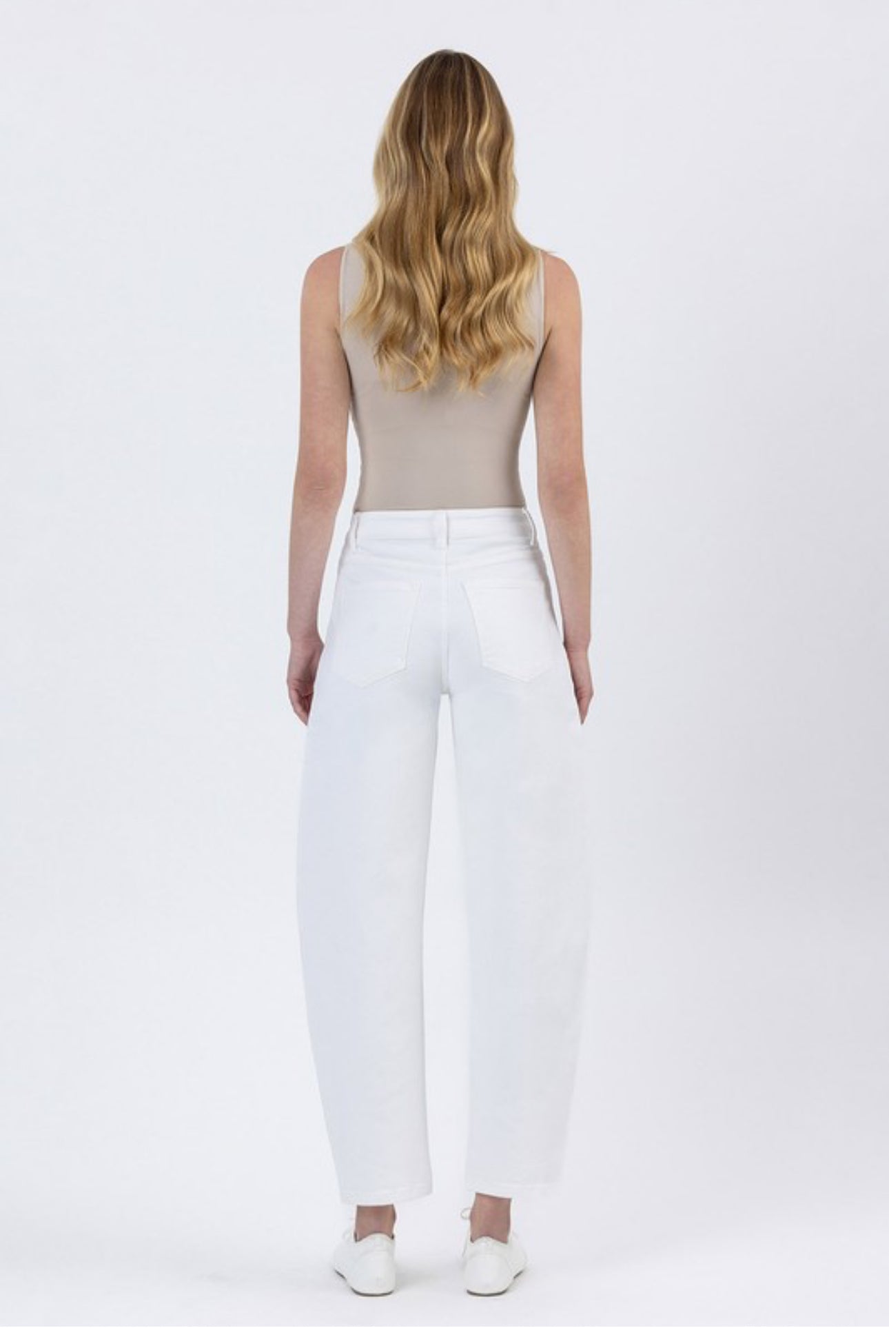 Super High Rise Panel Barrel Jeans
