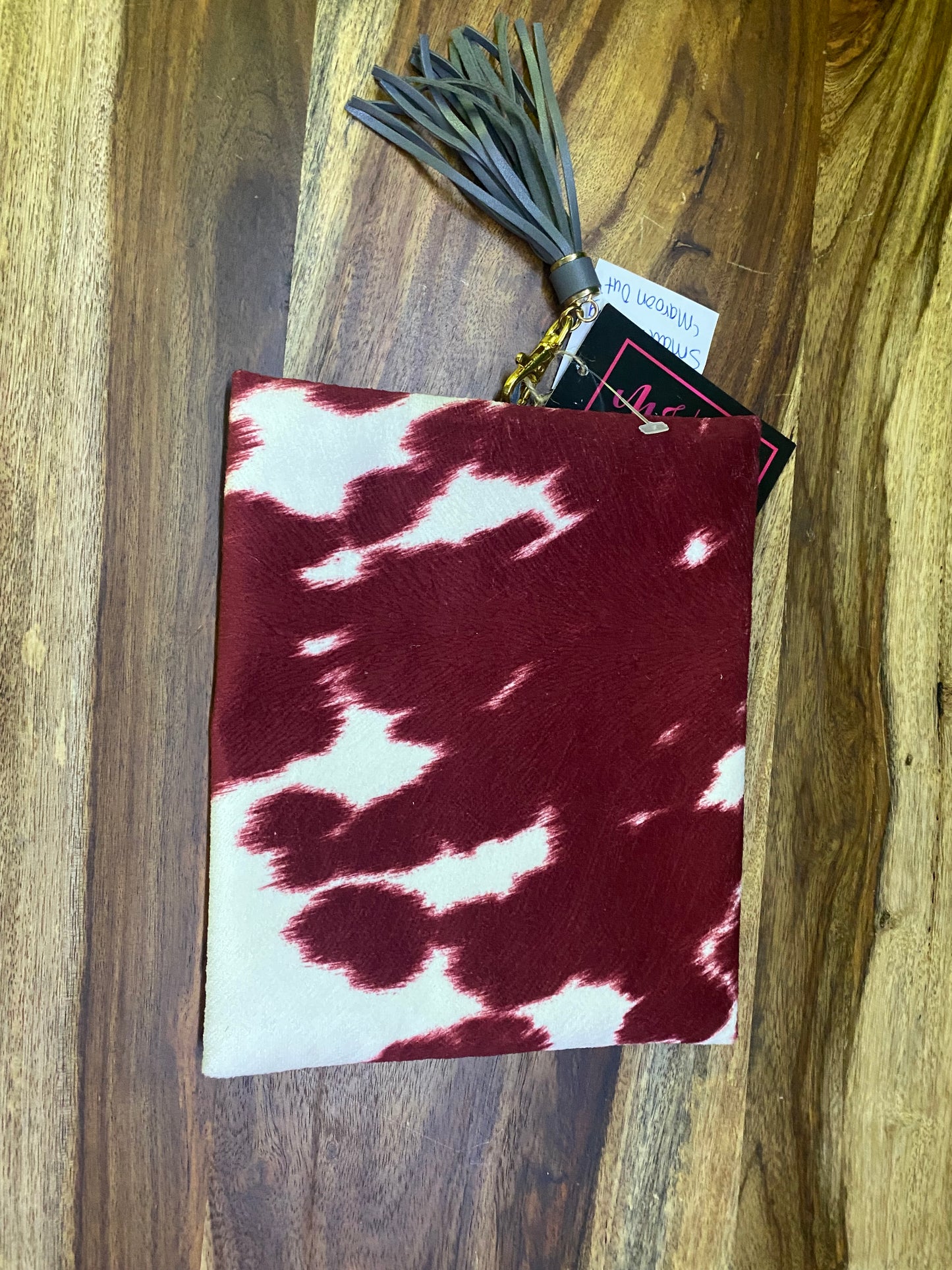 Makeup Junkie Bags Maroon Out