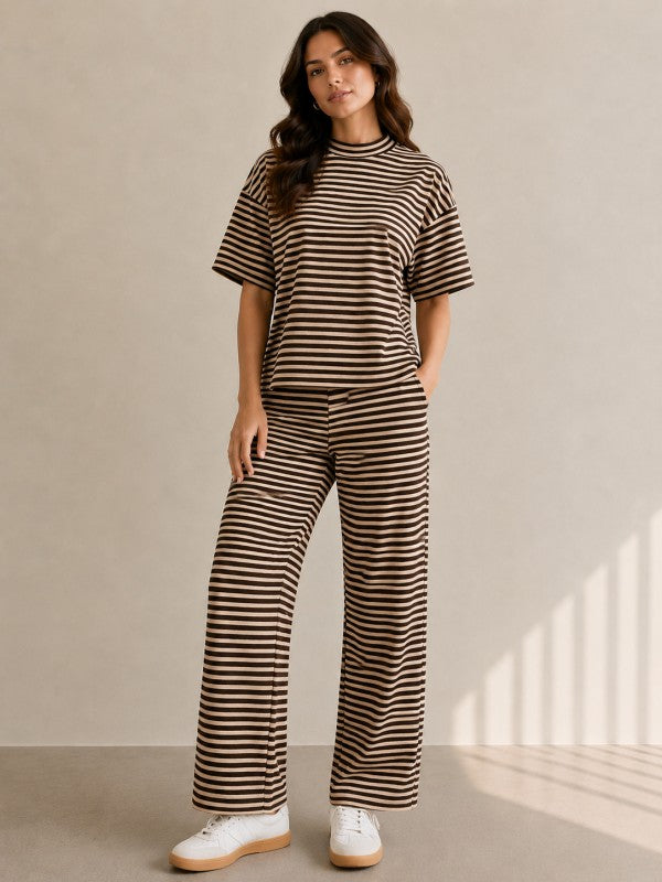 Mocha Striped Set