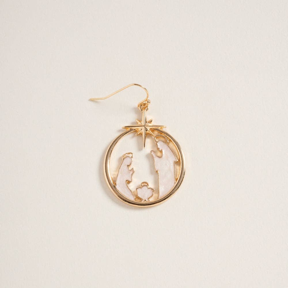 Christmas Nativity Ornament Earring