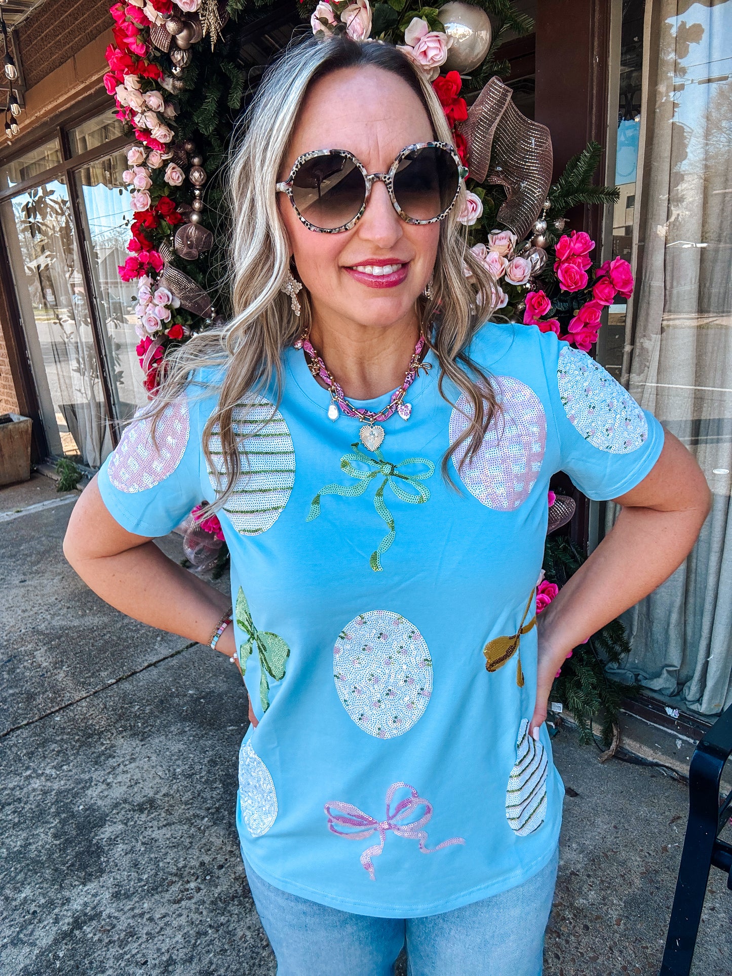 Light Blue Easter Egg Tee