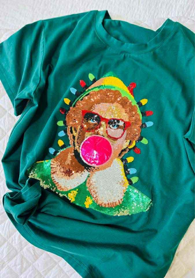 Bubblegum Buddy Sequin Tee **PREORDER-NOVEMBER SHIP