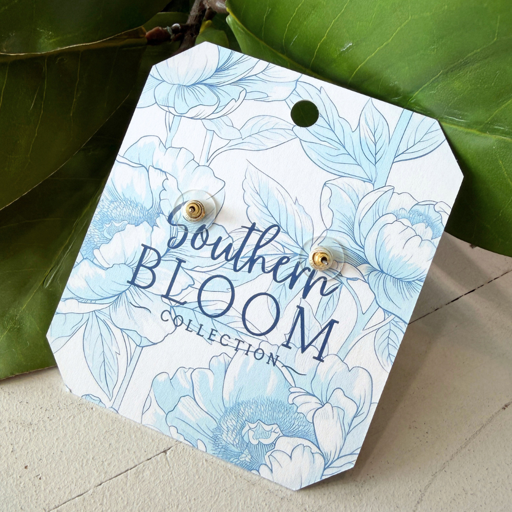 Southern Bloom Collection - Belle Stud Earrings Cream