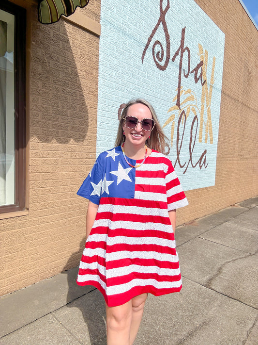 American Flag Cotton Dress