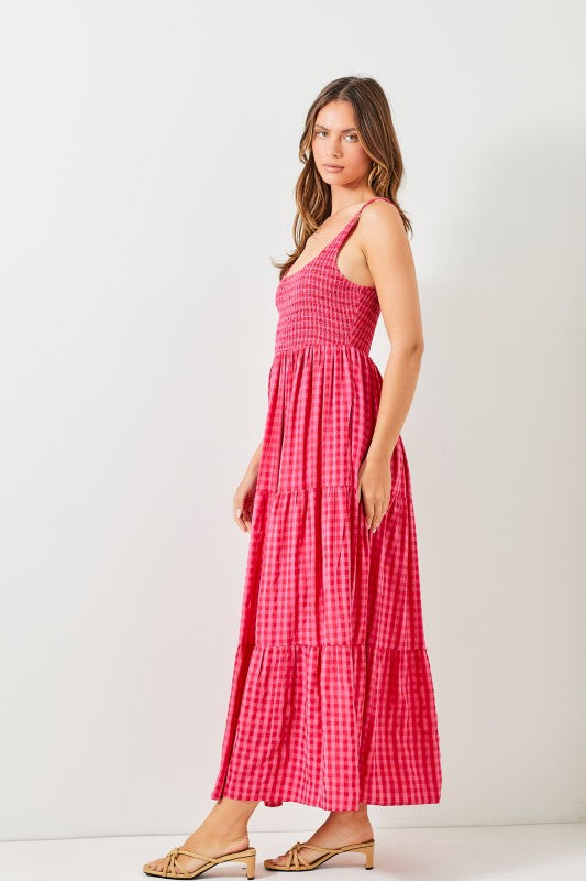 Checkered Maxi Dress
