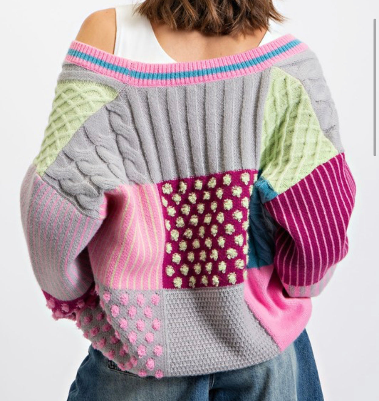 Color Block Cardi