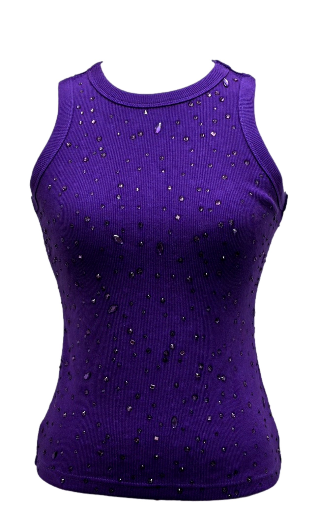 Purple Tonal Rhinestone Tank Preorder