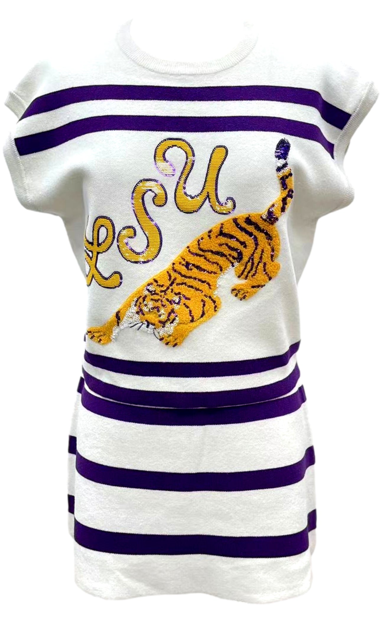 LSU Licensed Vintage Sweater Vest