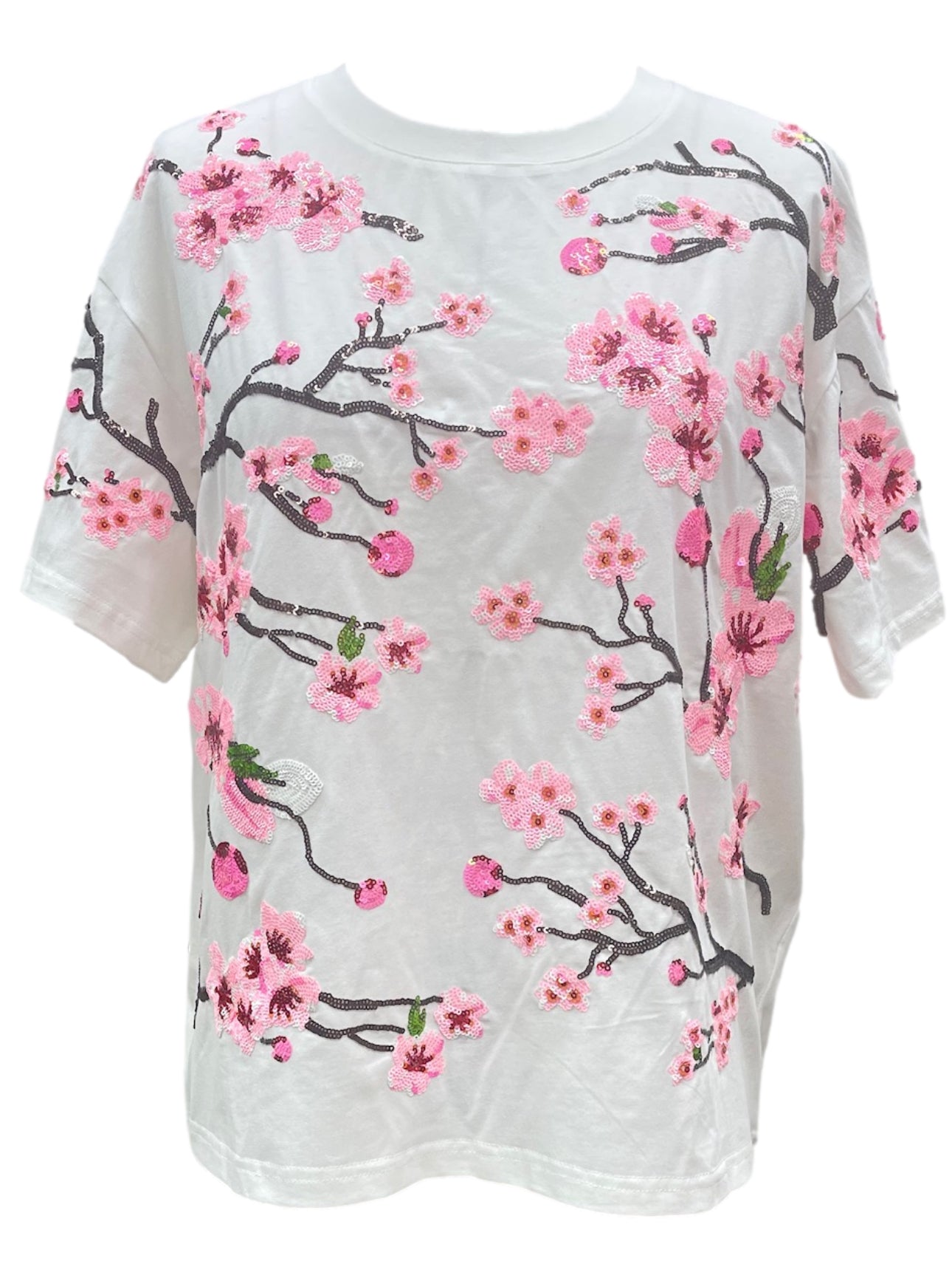 Queen of Sparkles Cherry Blossom Tee