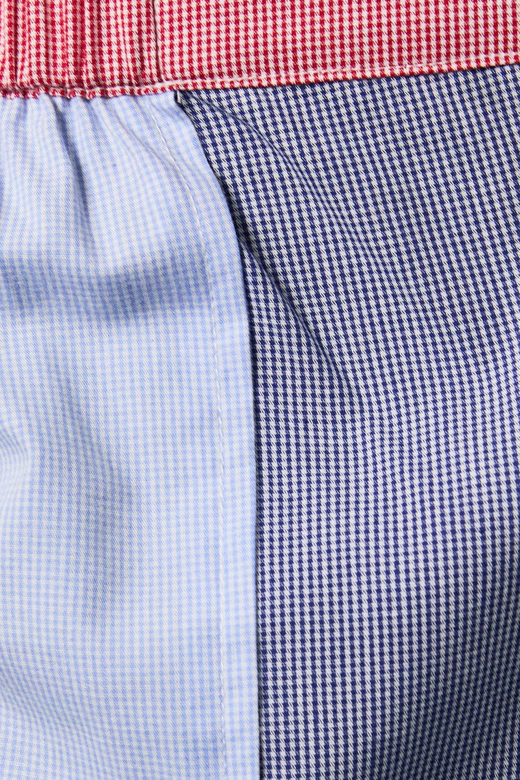 Red and Blue Gingham Shorts