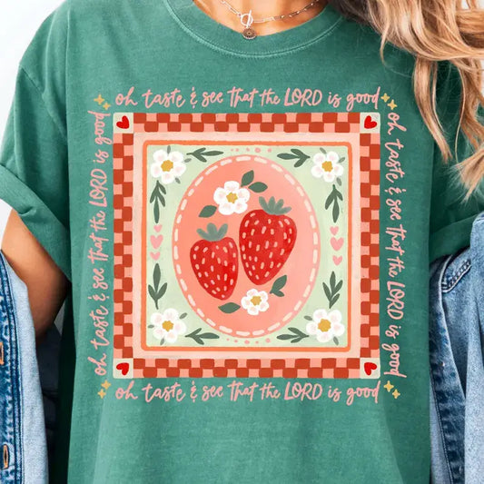 Strawberry Lord Is Good Tee Preorder