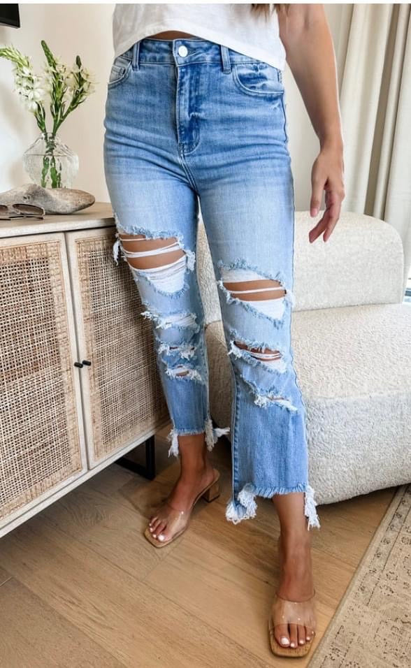 Blakeley Urban Distressed Crop Jeans