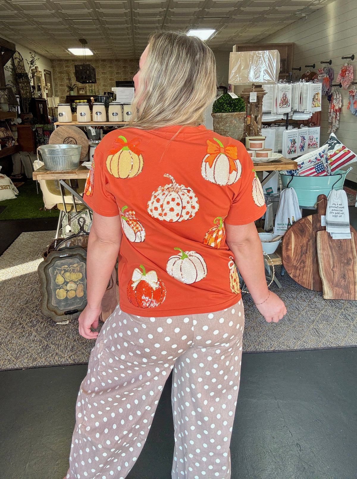 Prettiest Pumpkin in the Patch sequin tee