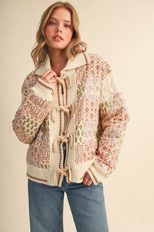 Prairie Petals Patchwork Cardigan Preorder