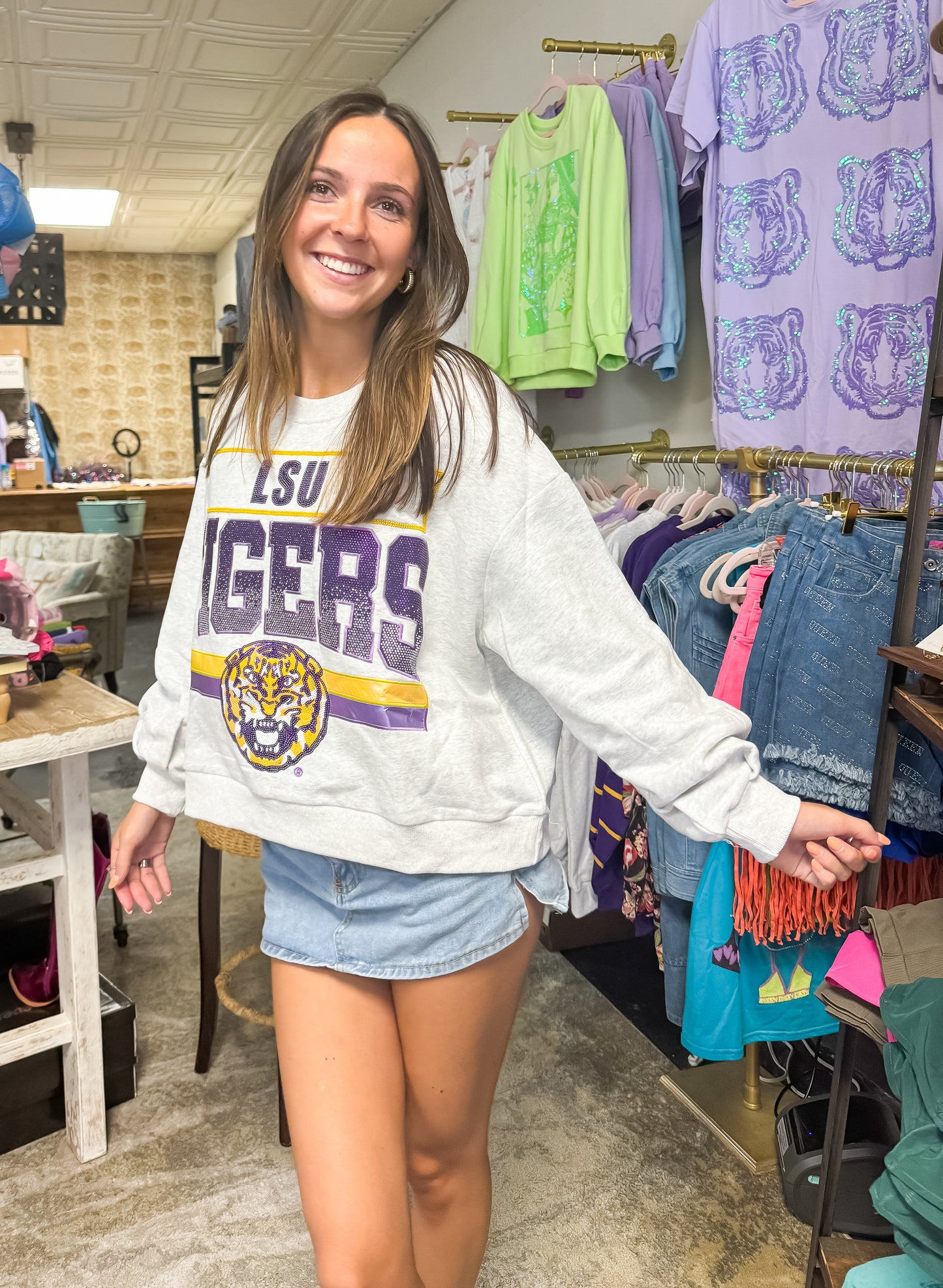 LSU Tigers Vintage Licensed Sweatshirt