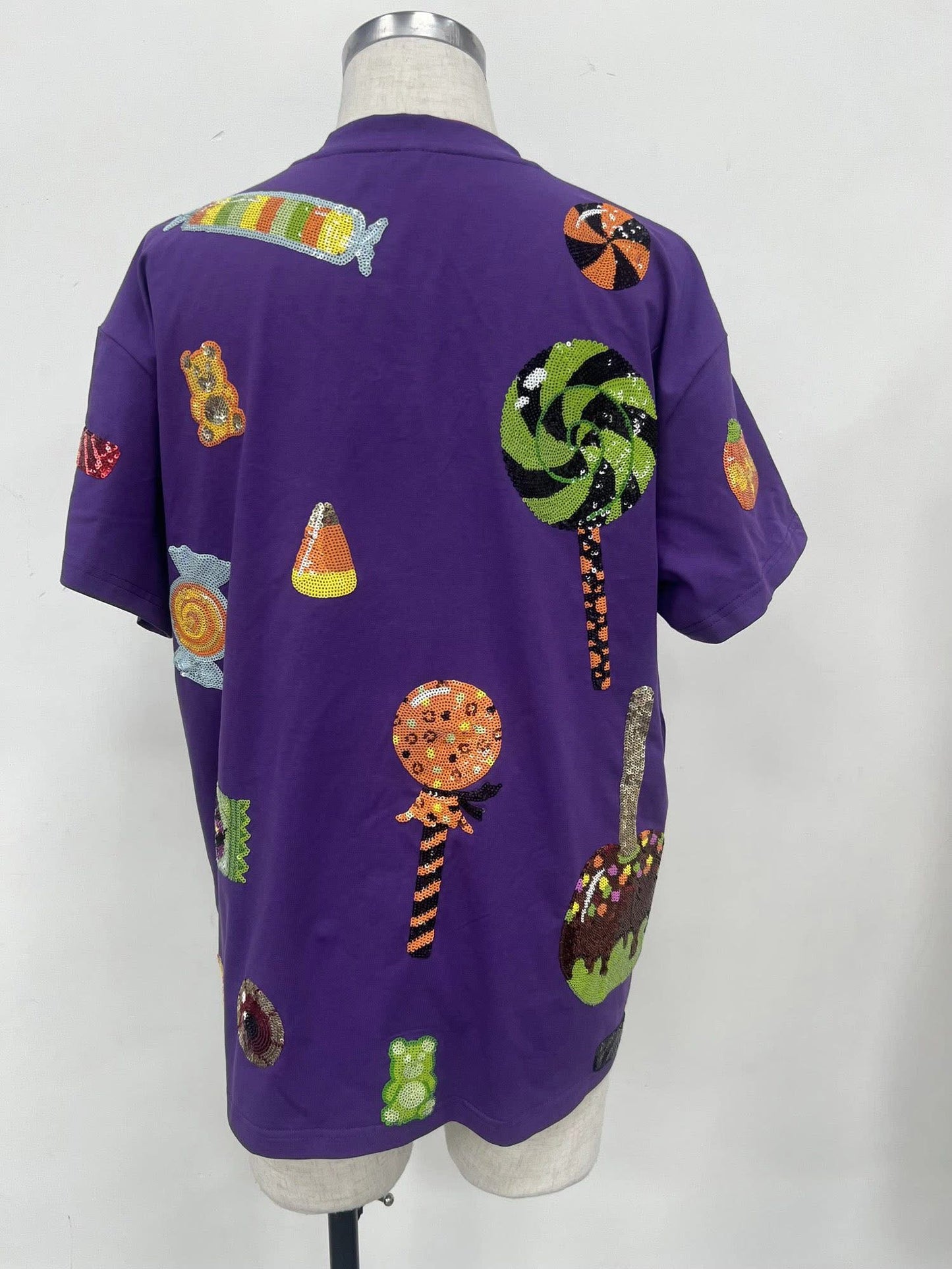 Halloween Candy Purple Tee