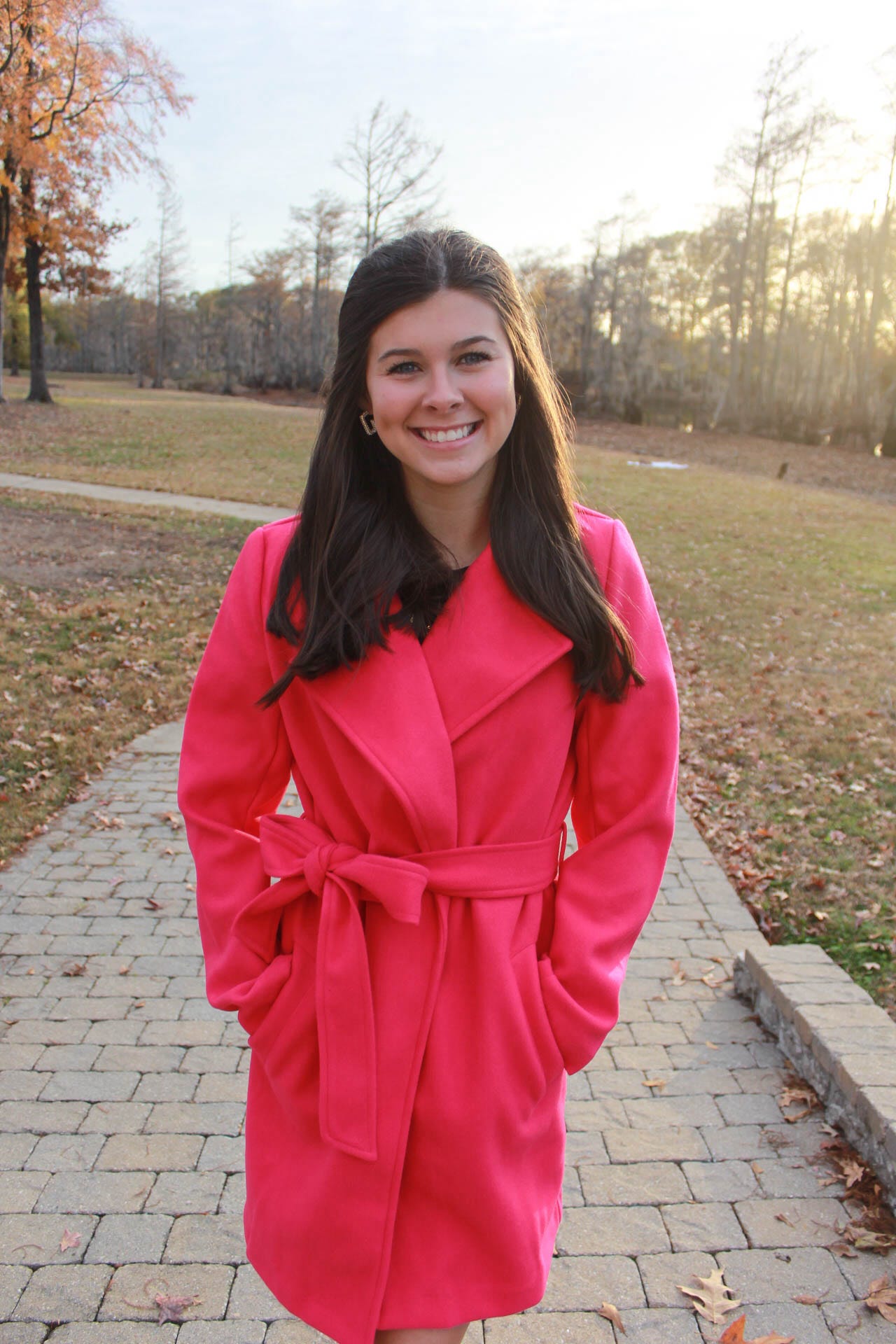 Fun, Flirty, & Fuchsia Trench Coat