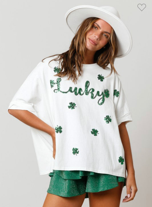 Lucky 🍀 Sequin Top