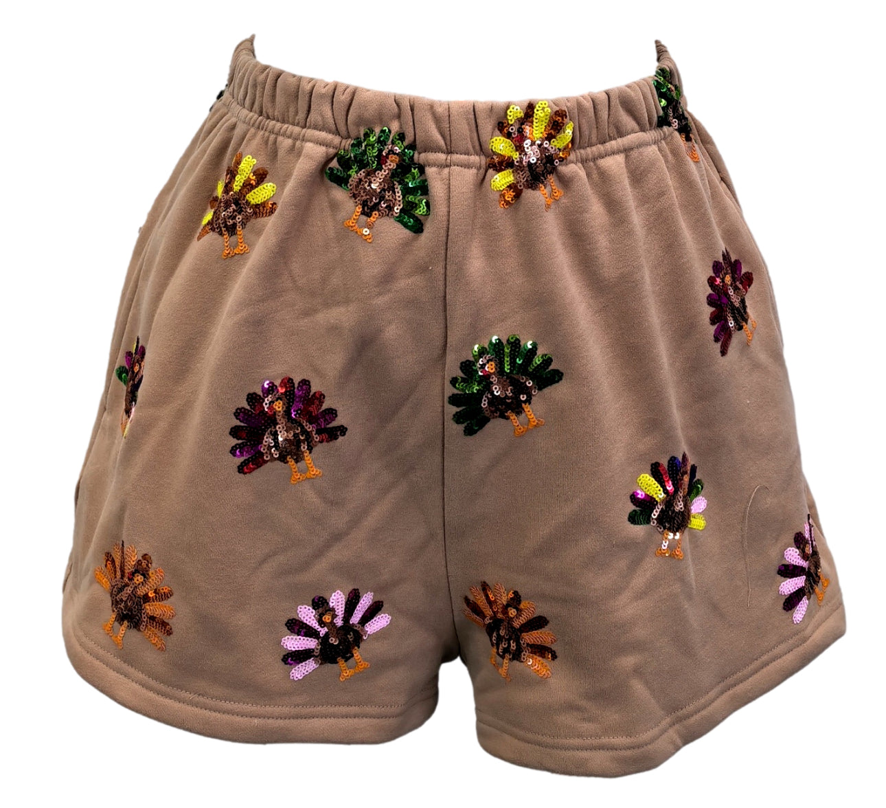 Tan Multi Turkey Shorts