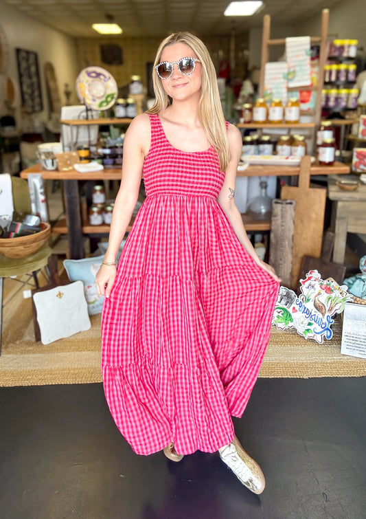 Checkered Maxi Dress