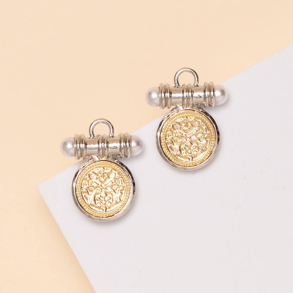 Post Medallion Earrings