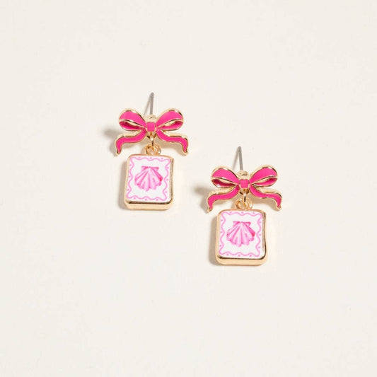 Coastal Beach Enamel Earrings