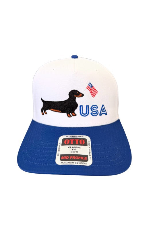 Red white and Woof Trucker Hat