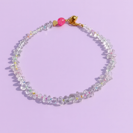 Neeley Multi Colored Glass bead Neclace