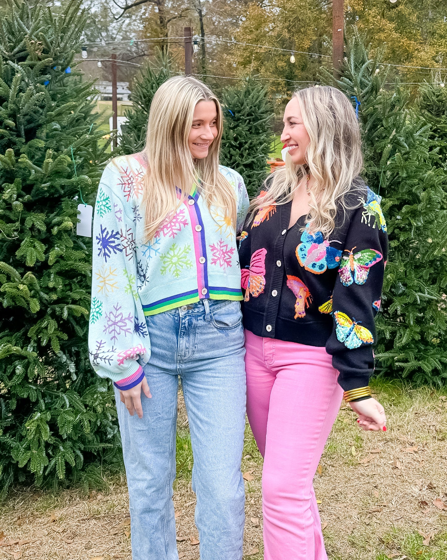 Rainbow Snowflake Cardigan