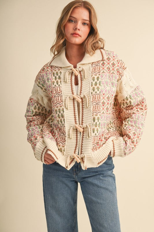 Prairie Petals Patchwork Cardigan Preorder