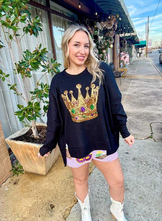 Thermal Knit Crown Top