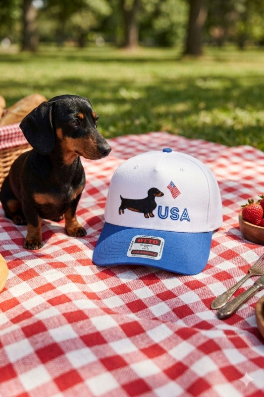 Red white and Woof Trucker Hat