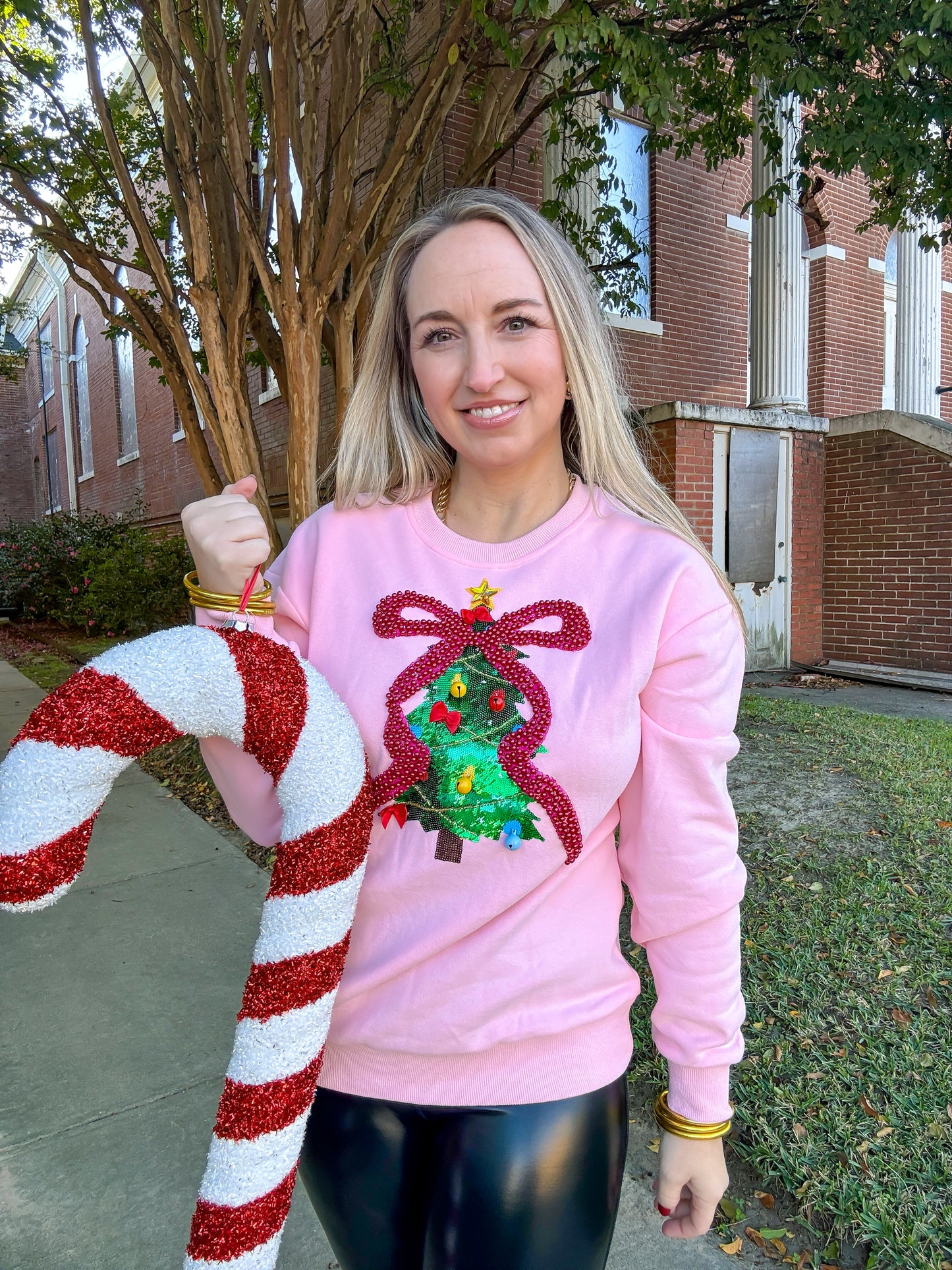 Oh Christmas Tree Pink Sweatshirt