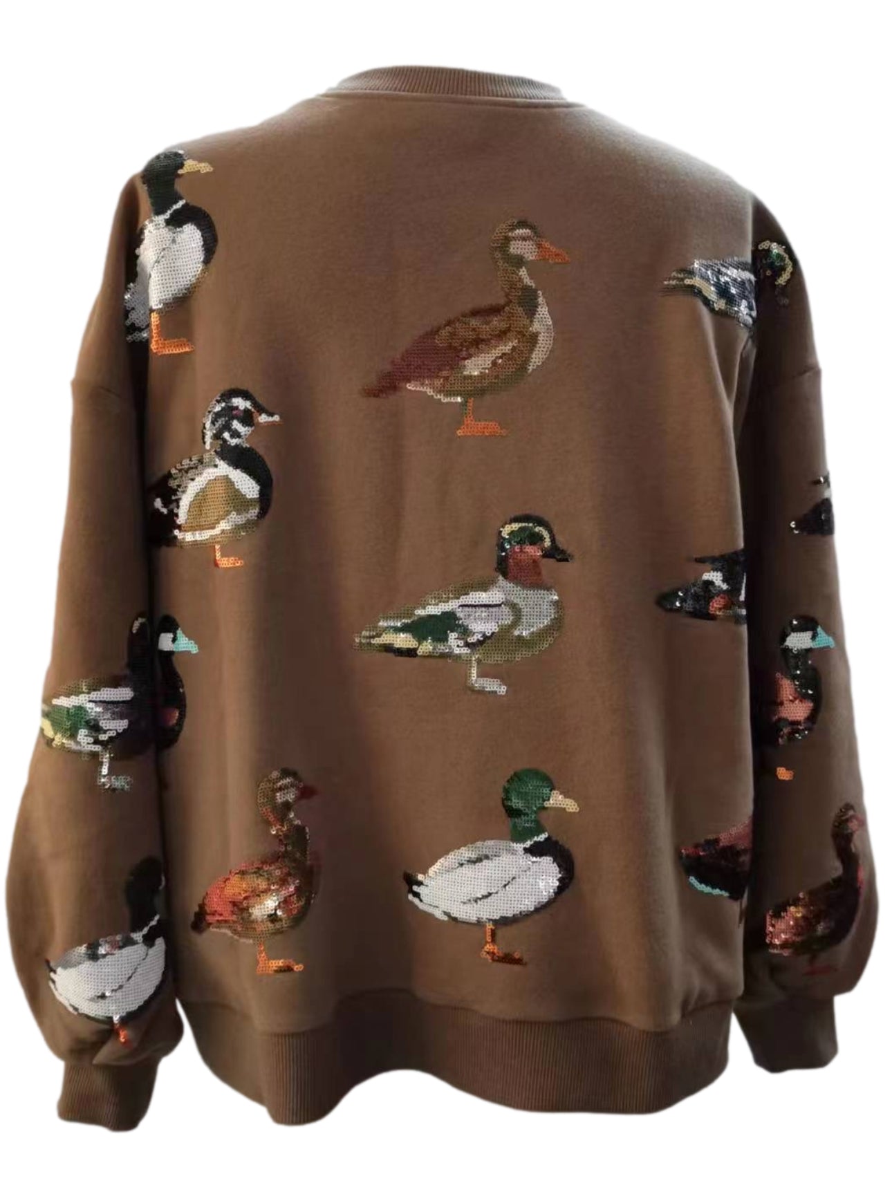 Brown Scattered Duck Sweatshirt