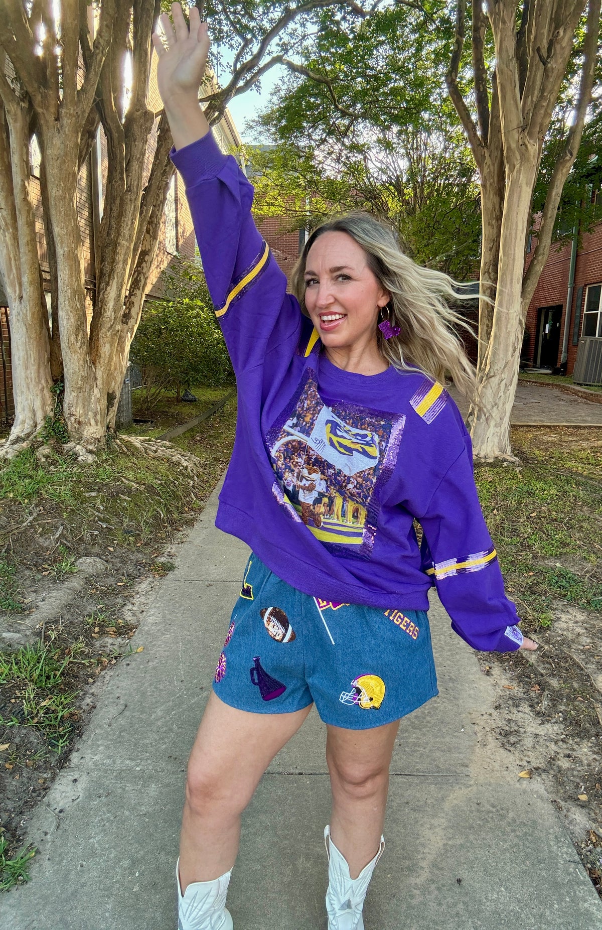 LSU Mike the Tiger Licensed Sweatshirt