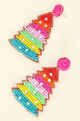 Rainbow Tree Earrings