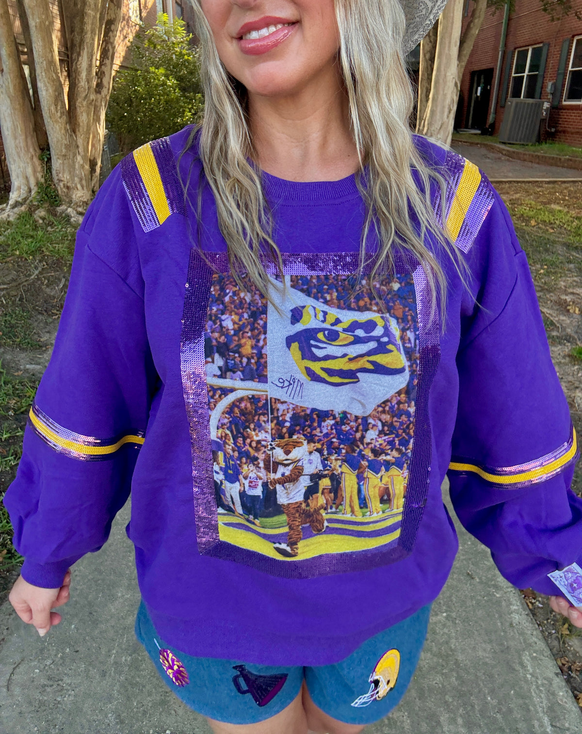 LSU Mike the Tiger Licensed Sweatshirt