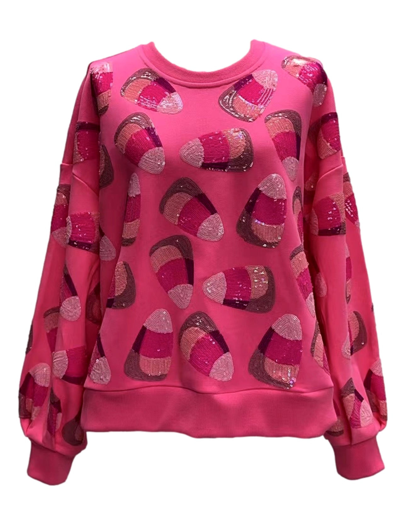 Pink Candy Corn Sweatshirt