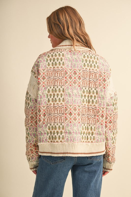 Prairie Petals Patchwork Cardigan Preorder