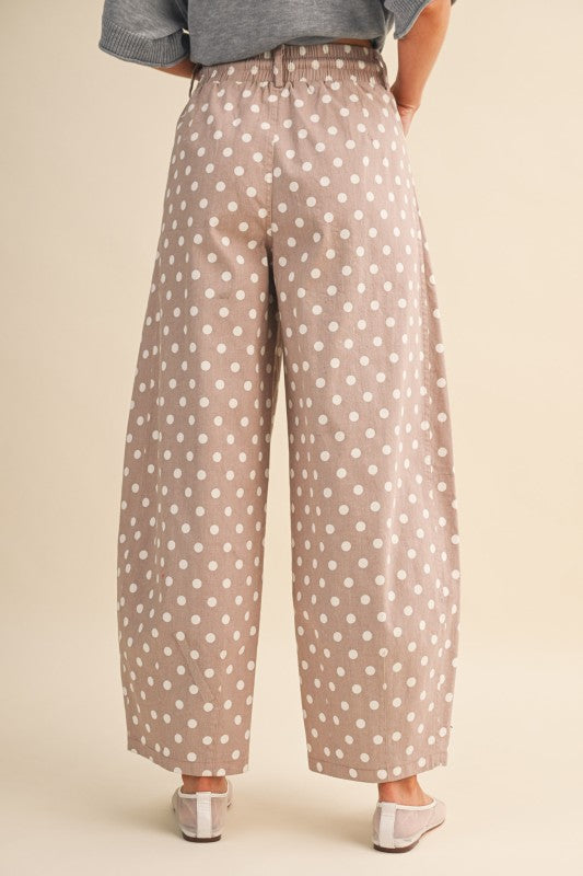 Polka dot Taupe Party Pants