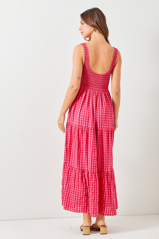 Checkered Maxi Dress