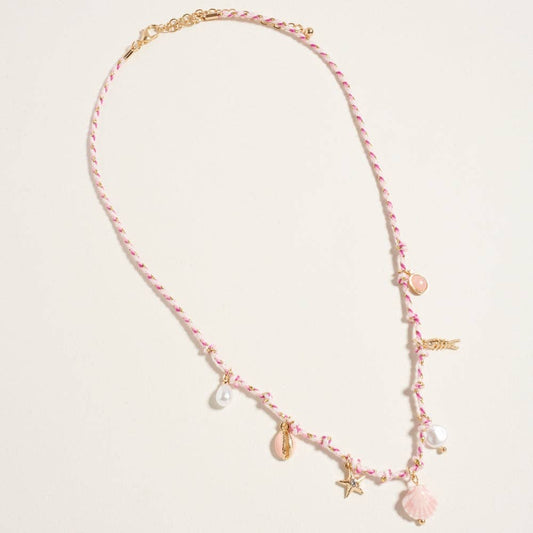 Sea Life Beach Charms Pendant Necklace