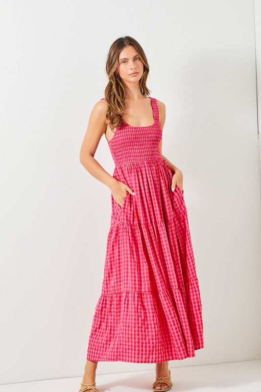 Checkered Maxi Dress